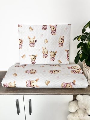 Sweet Bunny gyerek egybevarrt ágynemű szett – Vintage nyuszik ölelésében 90 x 140