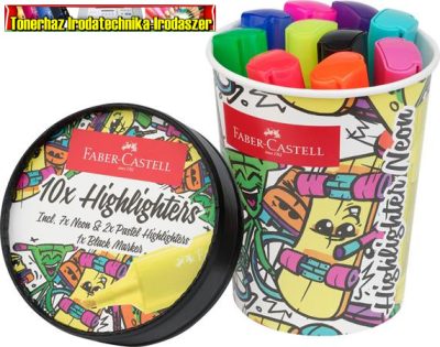 FABER-CASTELL Textliner 46 Szövegkiemelő készlet, 1-5 mm, 10 különböző szín (254695)