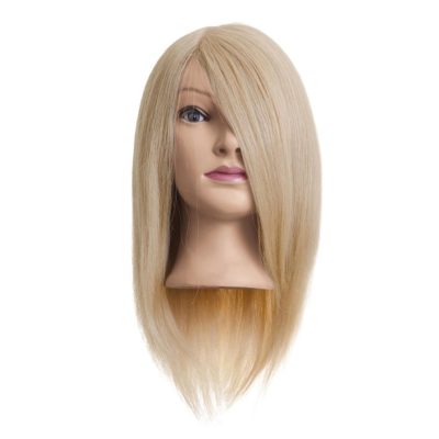 Luna babafej természetes hajjal 35cm, aranyszőke