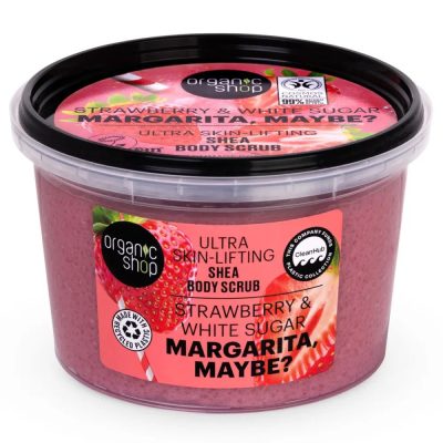 Organic Shop "Margarita, maybe?" Lifting shea testradír eperrel és cukorral, 250 ml