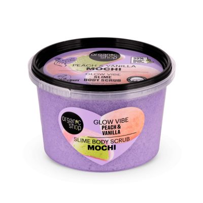 Organic Shop “Mochi” Slime testradír őszibarackkal és vaníliával, 250 ml
