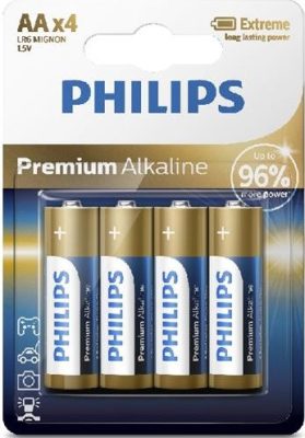 Philips Premium Alkaline B4 AA ceruza E91 4 db (12/karton)