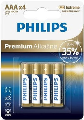 Philips Premium Alkaline B4 AAA mikro E92 4 db (12/karton)
