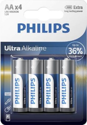 Philips Ultra Alkaline B4 AA ceruza E91 4 db (12/karton)