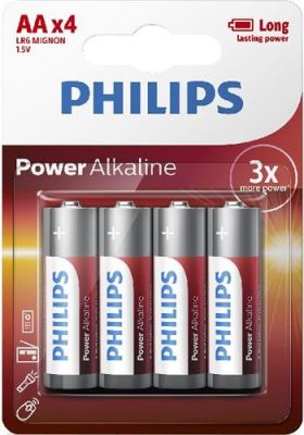Philips Power Alkaline B4 AA ceruza E91 4 db (12/karton)