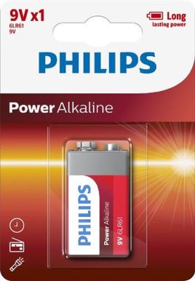 Philips Power Alkaline B1 9V 1 db (12/karton)