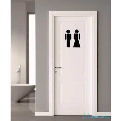 WC ajtó matrica 5