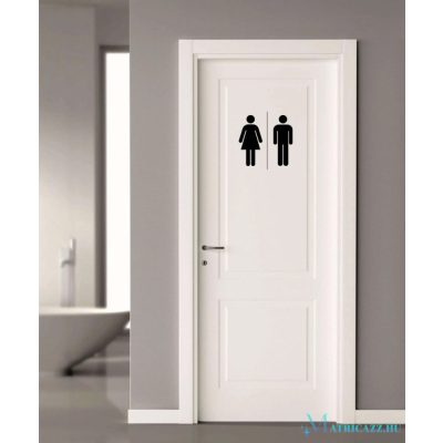 WC ajtó matrica 6