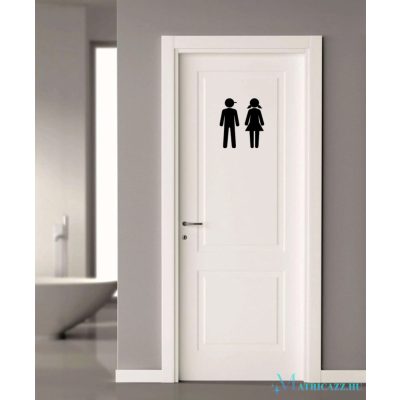 WC ajtó matrica 11