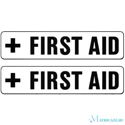 2 db First AID felirat Autómatrica