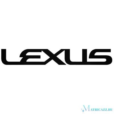 Lexus felirat matrica