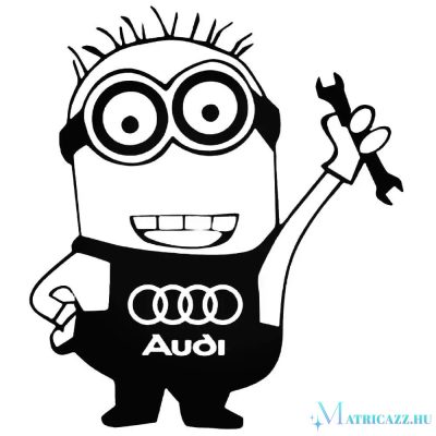 Audi matrica Minion szerelő