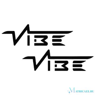 2x Vibe felirat - Szélvédő matrica
