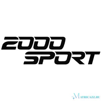 2000 Sport - Szélvédő matrica