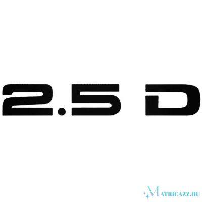 2.5D felirat - Szélvédő matrica