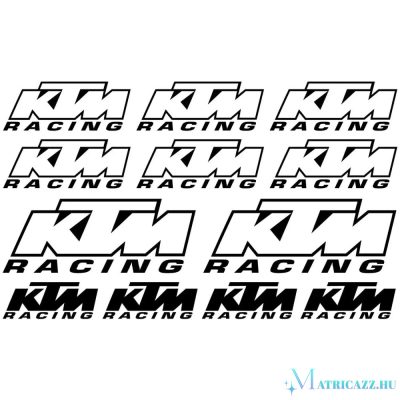 KTM Racing logók matrica szett