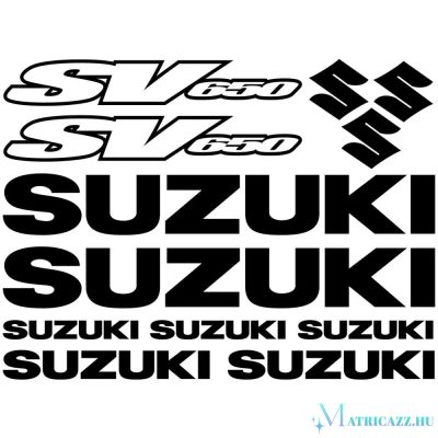 Suzuki SV650 matrica szett