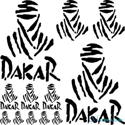 Dakar szponzor matrica szett
