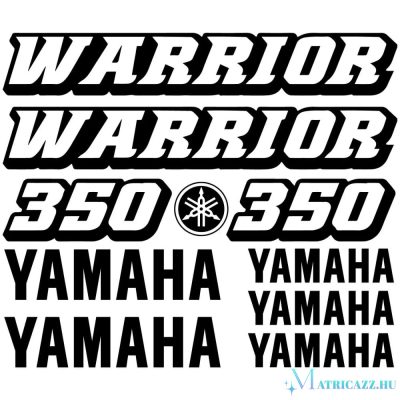 Yamaha Warrior 350 matrica szett
