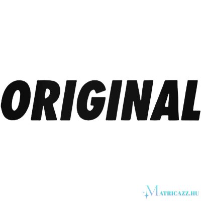 ORIGINAL tuning felirat