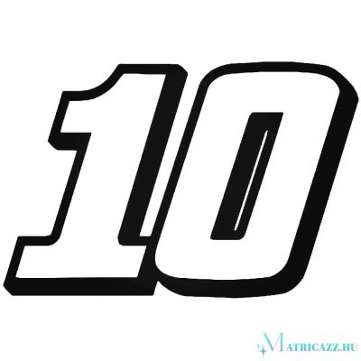 10-es tuningszám matrica