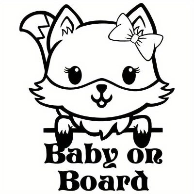 Baby on Board Róka matrica