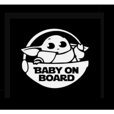 Mandalóri Baby on board matrica