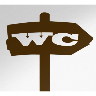 WC irány matrica
