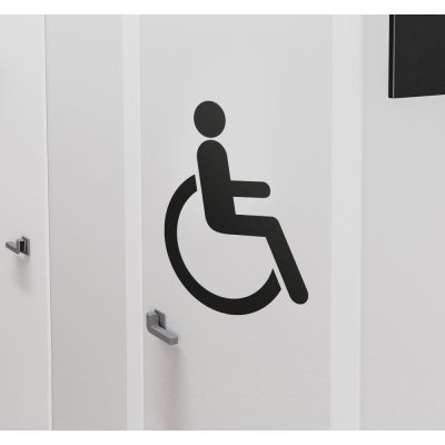 Tolókocsis WC matrica