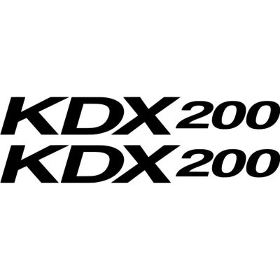 Kawasaki KDX 200 matrica szett