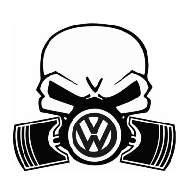 VW gázmaszkos matrica