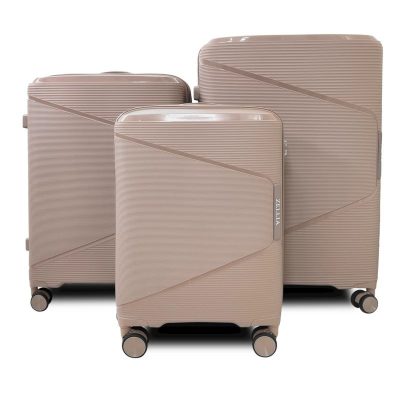 SunBox bézs bőrönd szett