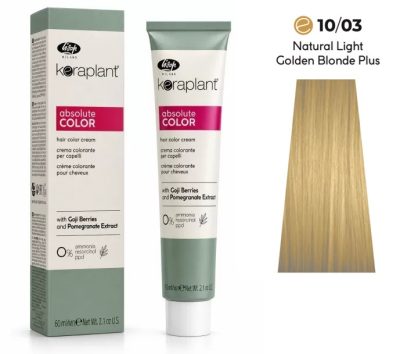 Lisap Keraplant Absolute Color ammónia-, PPD- és rezorcinmentes hajfesték 60ml, 10/03