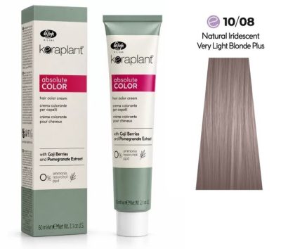 Lisap Keraplant Absolute Color ammónia-, PPD- és rezorcinmentes hajfesték 60ml, 10/08