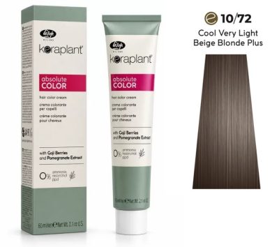 Lisap Keraplant Absolute Color ammónia-, PPD- és rezorcinmentes hajfesték 60ml, 10/72