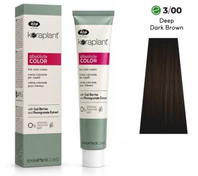 Lisap Keraplant Absolute Color ammónia-, PPD- és rezorcinmentes hajfesték 60ml, 3/00