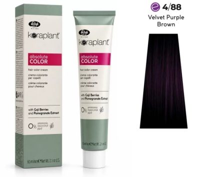 Lisap Keraplant Absolute Color ammónia-, PPD- és rezorcinmentes hajfesték 60ml, 4/88