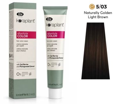 Lisap Keraplant Absolute Color ammónia-, PPD- és rezorcinmentes hajfesték 60ml, 5/03