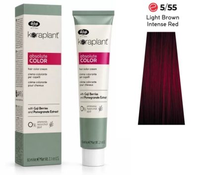 Lisap Keraplant Absolute Color ammónia-, PPD- és rezorcinmentes hajfesték 60ml, 5/55