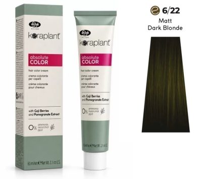 Lisap Keraplant Absolute Color ammónia-, PPD- és rezorcinmentes hajfesték 60ml, 6/22