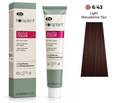 Lisap Keraplant Absolute Color ammónia-, PPD- és rezorcinmentes hajfesték 60ml, 6/43