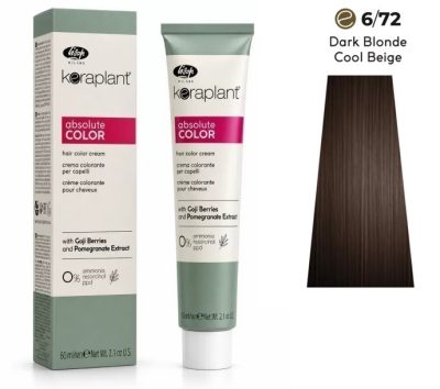 Lisap Keraplant Absolute Color ammónia-, PPD- és rezorcinmentes hajfesték 60ml, 6/72