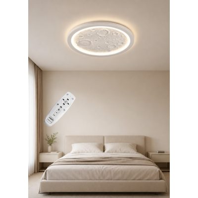 UNIVERSO Mennyezeti lámpa 30W/60W 1800lm/3600lm IP20 Fehér CCT Távirányító D450x50mm