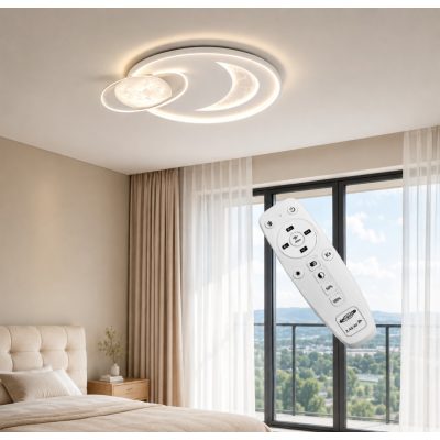 UNIVERSO Mennyezeti lámpa 45W/90W 3600lm/7200lm IP20 Fehér CCT.Kap 570x500mm
