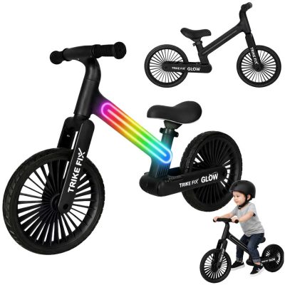 Trike Fix Glow LED futóbicikli – fekete