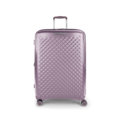 Feladható bővíthető bőrönd 20-32 kg L lila Queens Gabol