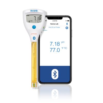 HI9810422 HALO2 pH teszter – HANNA Bluetooth-os digitális pH mérő terepi használatra