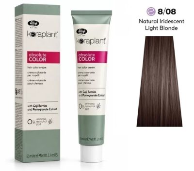 Lisap Keraplant Absolute Color ammónia-, PPD- és rezorcinmentes hajfesték 60ml, 8/08