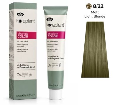 Lisap Keraplant Absolute Color ammónia-, PPD- és rezorcinmentes hajfesték 60ml, 8/22