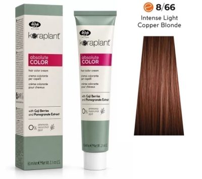 Lisap Keraplant Absolute Color ammónia-, PPD- és rezorcinmentes hajfesték 60ml, 8/66